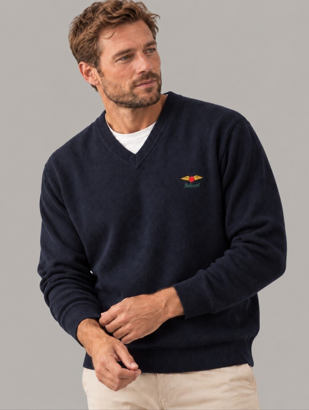 Byron Nelson Eleven Straight Silk Cashmere Baltusrol Golf Sweater Mens Size XL